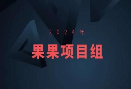 2024年果果项目组项目合集-果果最新项目 - 搞薯条网-搞薯条网