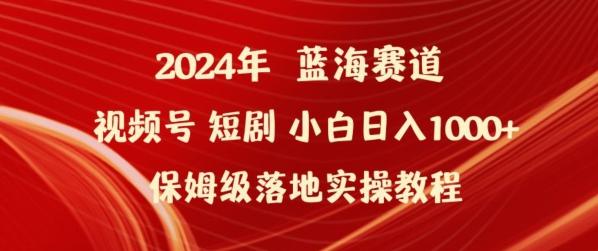 2024年视频号短剧新玩法小白日入1000+保姆级落地实操教程【揭秘】 - 搞薯条网-搞薯条网