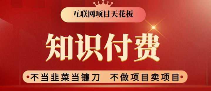 2024互联网项目天花板，新手小白也可以通过知识付费月入10W，实现财富自由【揭秘】 - 搞薯条网-搞薯条网