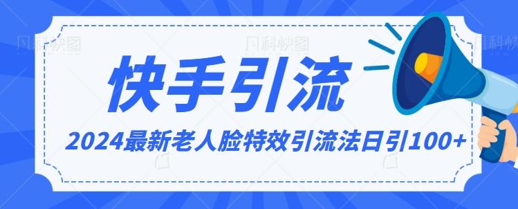 2024全网最新讲解老人脸特效引流方法，日引流100+，制作简单，保姆级教程【揭秘】 - 搞薯条网-搞薯条网