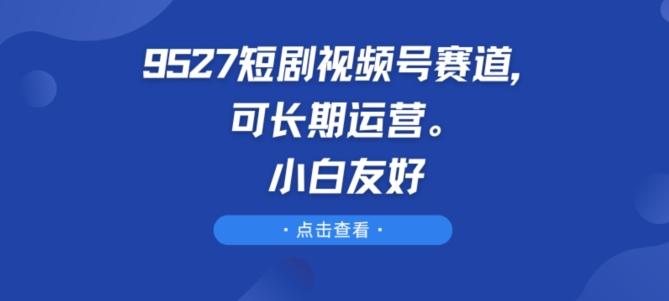 9527短剧视频号赛道，可长期运营，小白友好【揭秘】 - 搞薯条网-搞薯条网