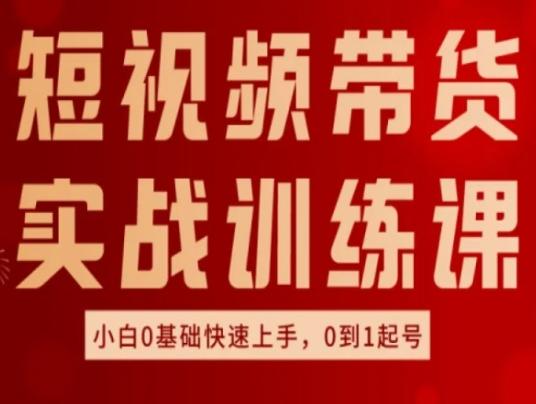 短视频带货实战训练课，好物分享实操，小白0基础快速上手，0到1起号 - 搞薯条网-搞薯条网