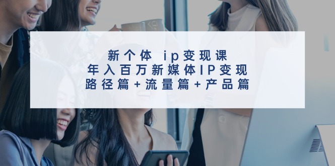 新个体ip变现课，年入百万新媒体IP变现，路径篇+流量篇+产品篇 - 搞薯条网-搞薯条网