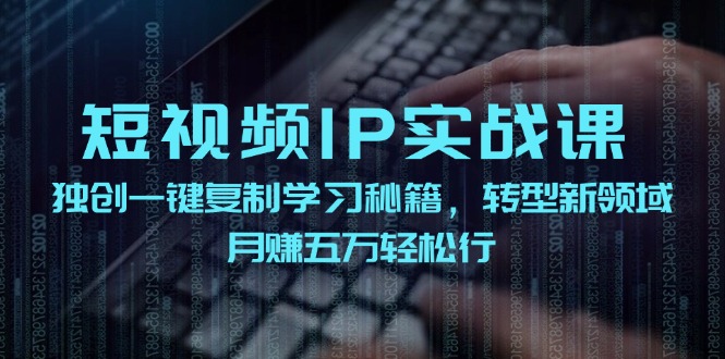 短视频IP实战课，独创一键复制学习秘籍，转战新领域，月赚五万轻松行 - 搞薯条网-搞薯条网