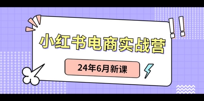 小红书电商实战营：小红书笔记带货和无人直播，24年6月新课 - 搞薯条网-搞薯条网