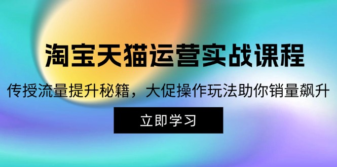 淘宝&天猫运营实战课程，传授流量提升秘籍，大促操作玩法助你销量飙升 - 搞薯条网-搞薯条网