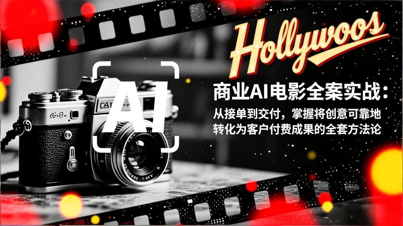 商业AI电影全案实战:从接单到交付,掌握将创意可靠地转化为客户付费成果的全套方法论-搞薯条网