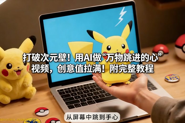 打破次元壁!用AI做【万物跳进手心】视频,创意值拉满!附完整教程-搞薯条网