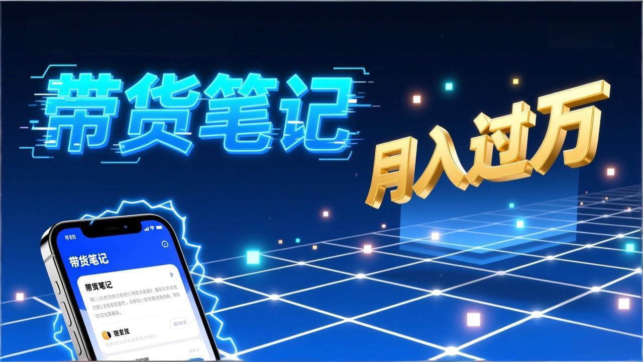 小红书爆款笔记带货实战:拆解封面标题正文全要素,手把手教你单篇笔记带货月入过万-搞薯条网