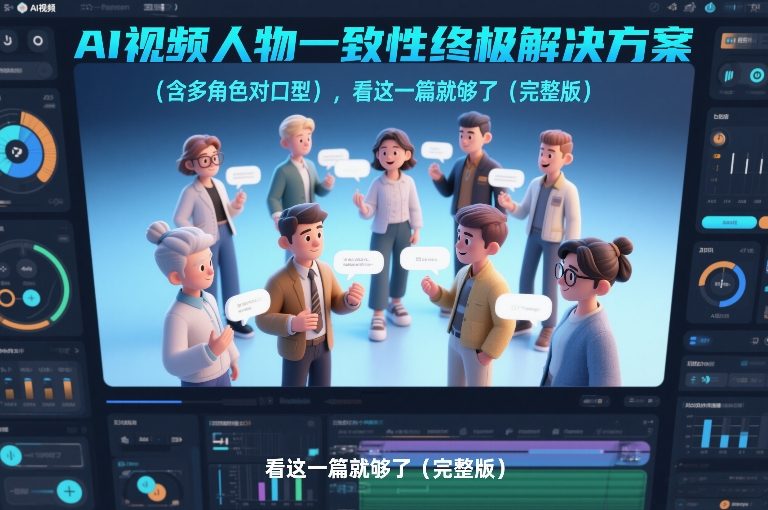 AI视频人物一致性终极解决方案(含多角色对口型),看这一篇就够了(完整版)-搞薯条网