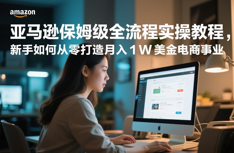 亚马逊保姆级全流程实操教程,新手如何从零打造月入1W美金电商事业-搞薯条网