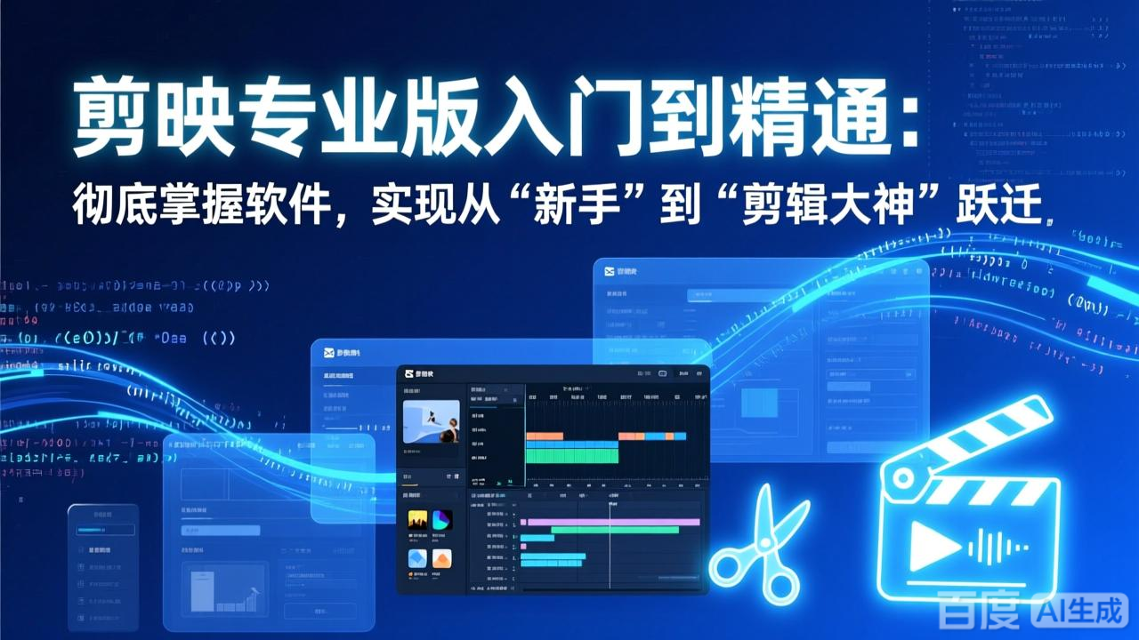 剪映专业版入门到精通:彻底掌握软件,实现从“新手”到“剪辑大神”跃迁-搞薯条网