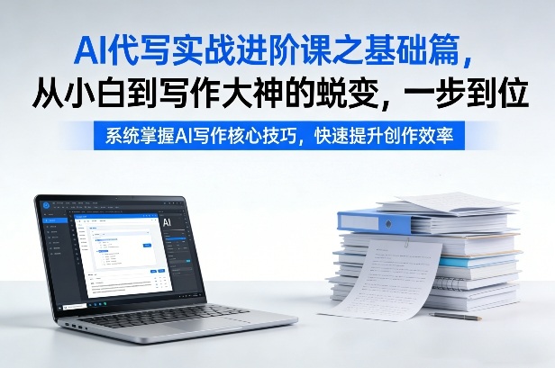 AI代写实战进阶课之基础篇,从小白到写作大神的蜕变,一步到位【揭秘】-搞薯条网