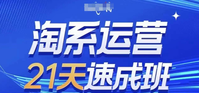 淘系运营21天速成班(更新24年12月)，0基础轻松搞定淘系运营，不做假把式 - 搞薯条网-搞薯条网