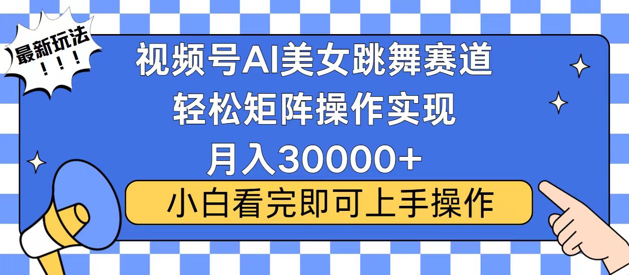 视频号蓝海赛道玩法，当天起号，拉爆流量收益，小白也能轻松月入30000+ - 搞薯条网-搞薯条网