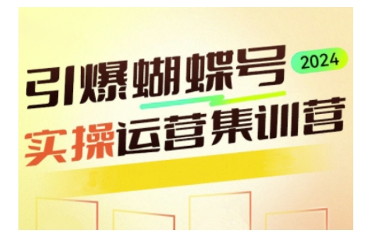 引爆蝴蝶号实操运营，助力你深度掌握蝴蝶号运营，实现高效实操，开启流量变现之路 - 搞薯条网-搞薯条网