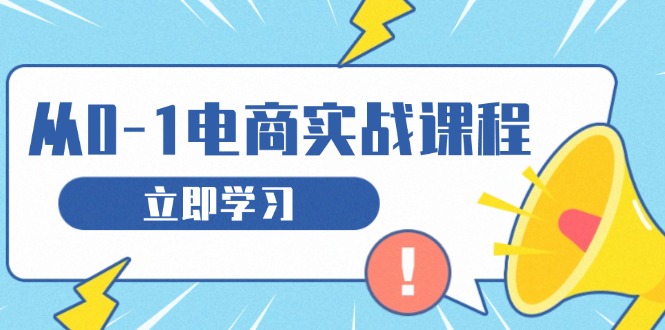 从零做电商实战课程，教你如何获取访客、选品布局，搭建基础运营团队 - 搞薯条网-搞薯条网