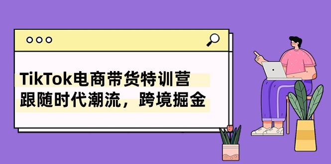 TikTok电商带货特训营，跟随时代潮流，跨境掘金(8节课 - 搞薯条网-搞薯条网