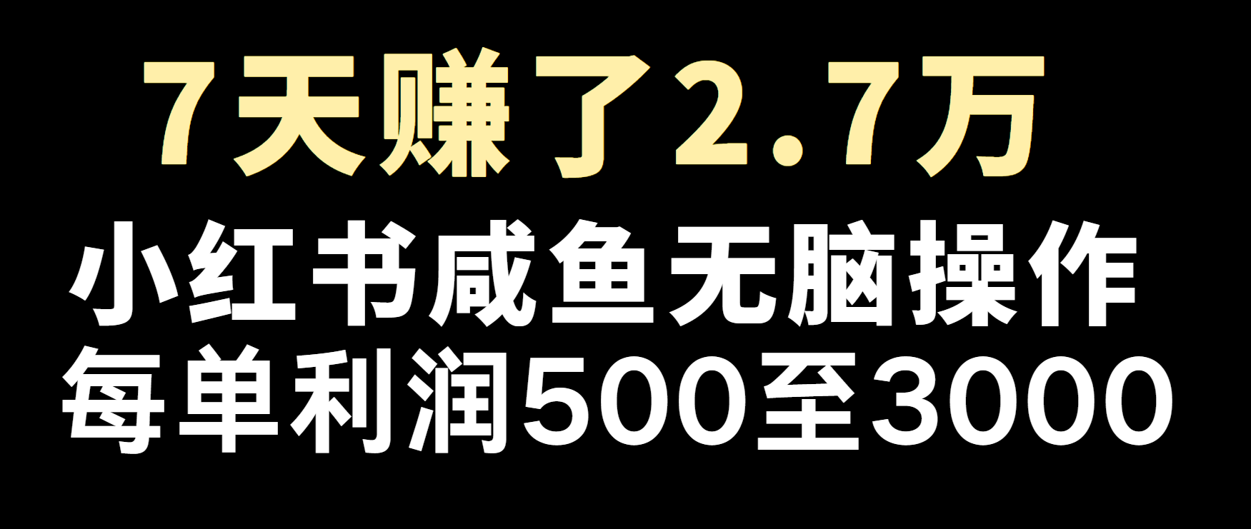 冷门暴利，超级简单的项目0成本玩法，每单在500至4000的利润 - 搞薯条网-搞薯条网