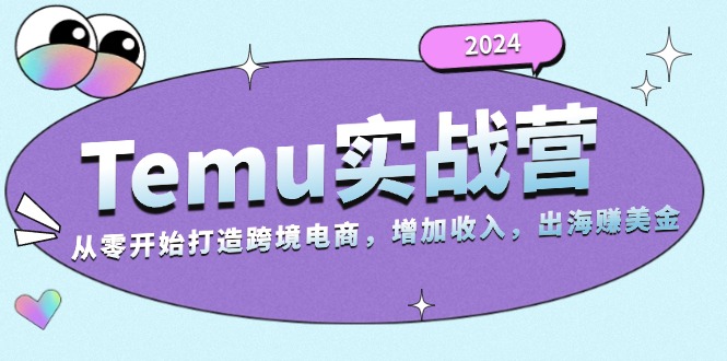 2024Temu实战营：从零开始打造跨境电商，增加收入，出海赚美金 - 搞薯条网-搞薯条网