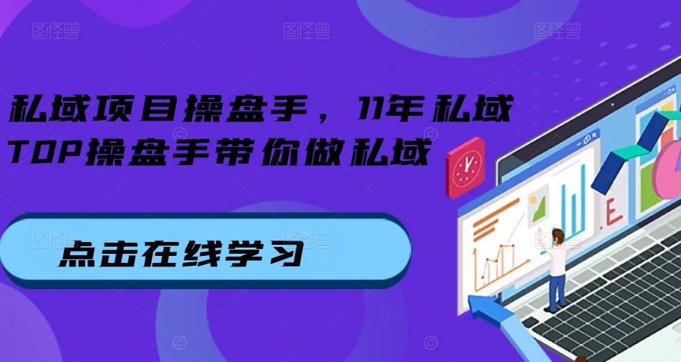 私域项目操盘手，11年私域TOP操盘手带你做私域 - 搞薯条网-搞薯条网