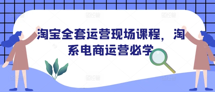 淘宝全套运营现场课程，淘系电商运营必学 - 搞薯条网-搞薯条网