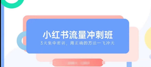 小红书流量冲刺班2025，最懂小红书的女人，快速教你2025年入局小红书 - 搞薯条网-搞薯条网