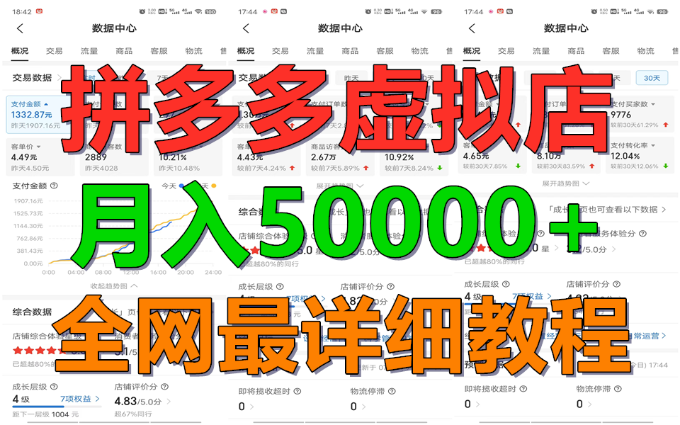 拼多多虚拟电商训练营月入50000+你也行，暴利稳定长久，副业首选 - 搞薯条网-搞薯条网